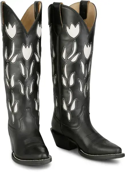 Ladies Justin May Black Cowhide - Vn4455 1