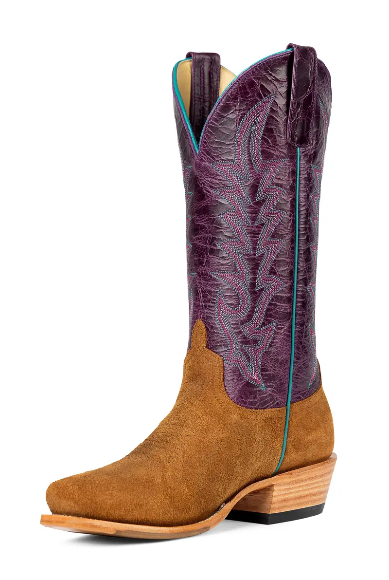 Ladies Macie Bean Waxy Commander Snuff With 13" Purple Nashville Tops - M9527 1