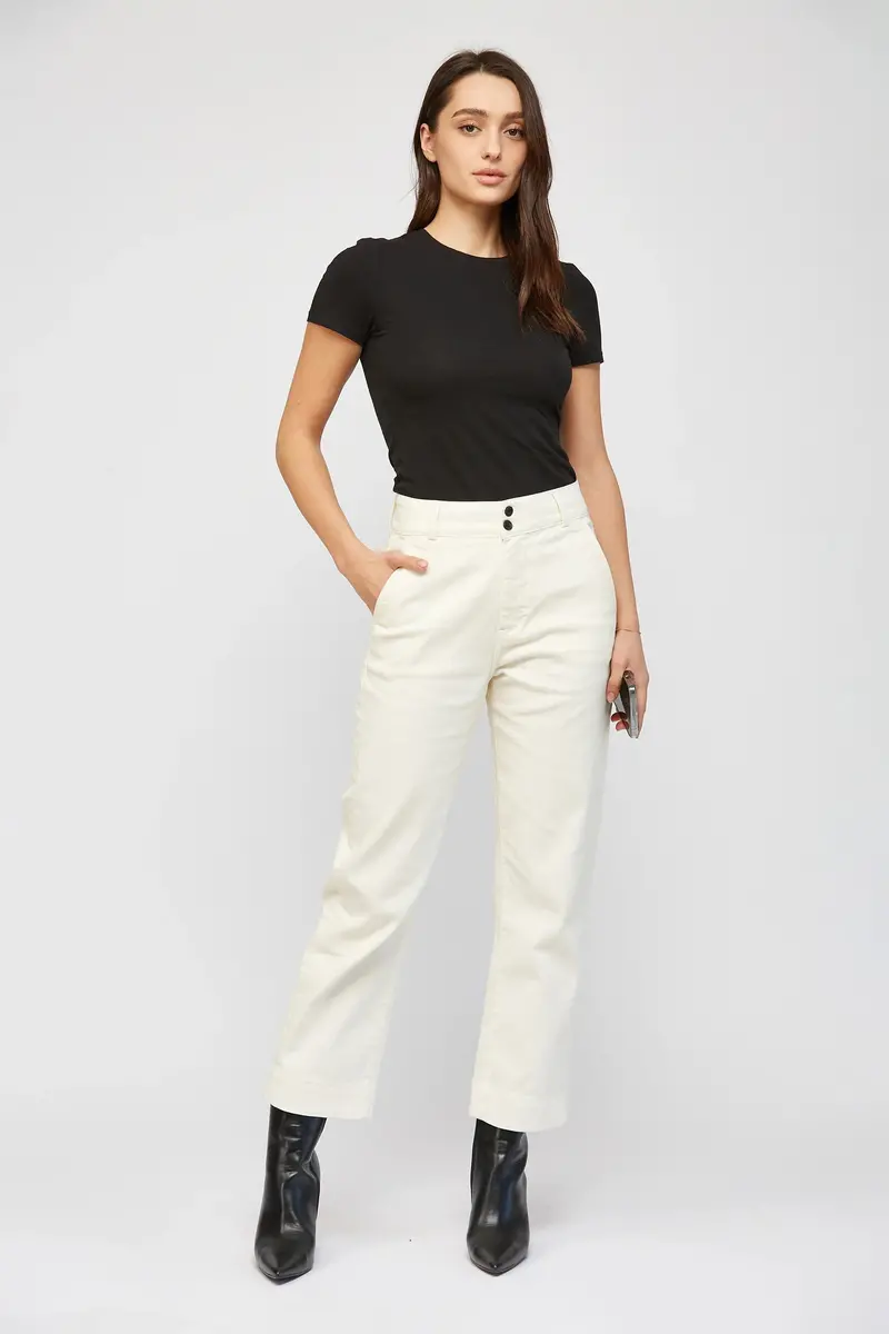 Ladies Mica Denim Super High Rise Straight Leg - Mdp-T3144bp - Final Sale 1
