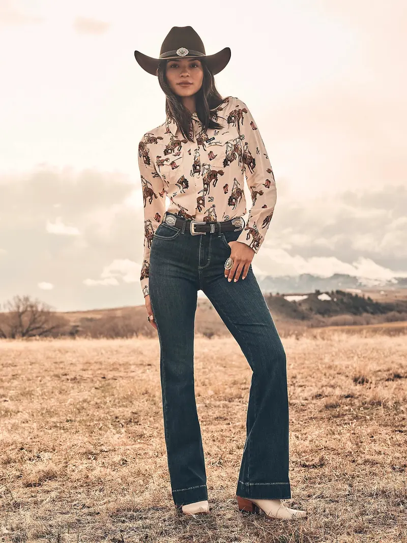 Ladies Wrangler Bespoke High Rise Trouser Jean - 112367600 1