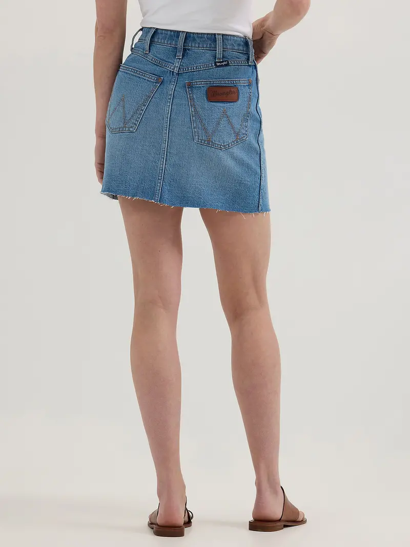 Ladies Wrangler Retro® Bailey Denim Skirt - 112364627 4