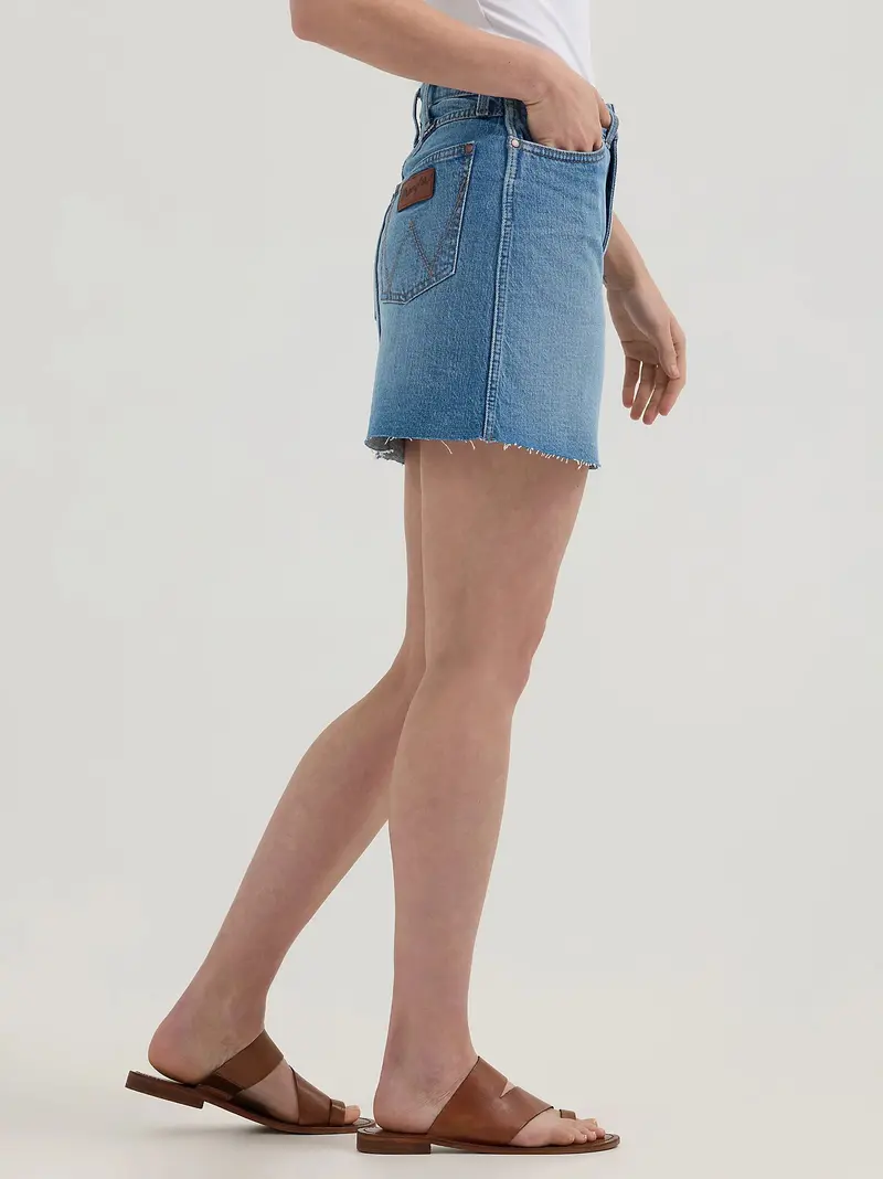 Ladies Wrangler Retro® Bailey Denim Skirt - 112364627 7