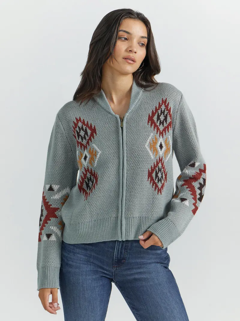 Ladies Wrangler Retro Punchy Cardigan - 112353123 1
