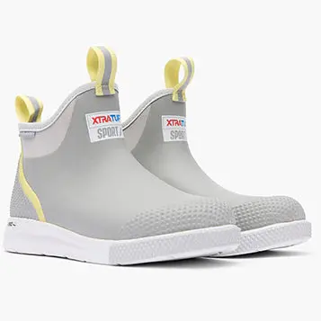 Ladies Xtratuf 6" Grey Ankle Deck Boot Sport - Adsw108 1