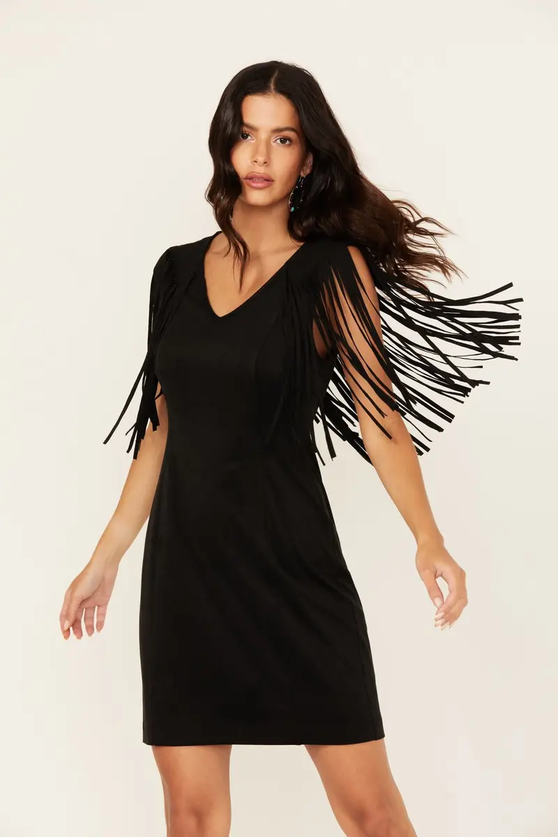 Lady Bird Faux Suede Mini Dress 1