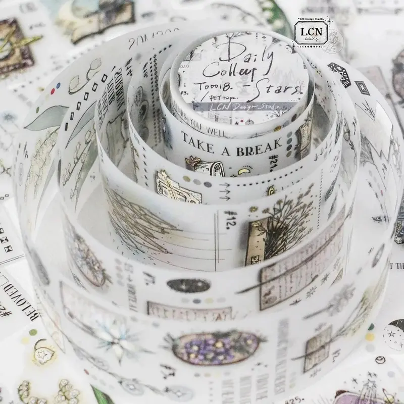 Lcn Design Studio - Washi Tape - Daily Collect Stars (Pet) <Outgoing> 1