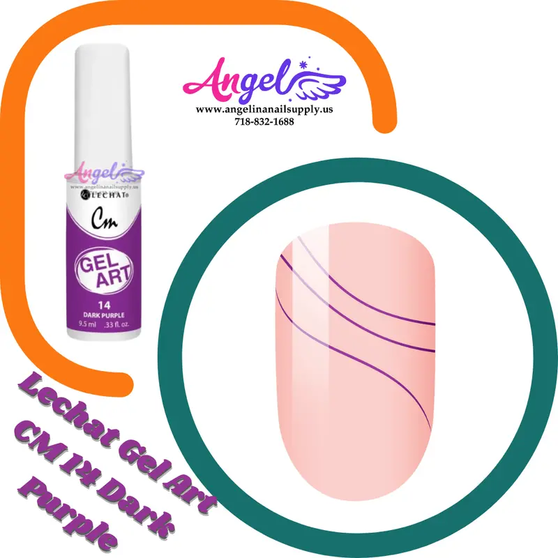 Lechat Gel Art Cm 14 Dark Purple 1