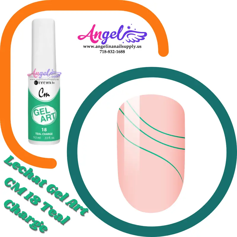 Lechat Gel Art Cm 18 Teal Charge 1