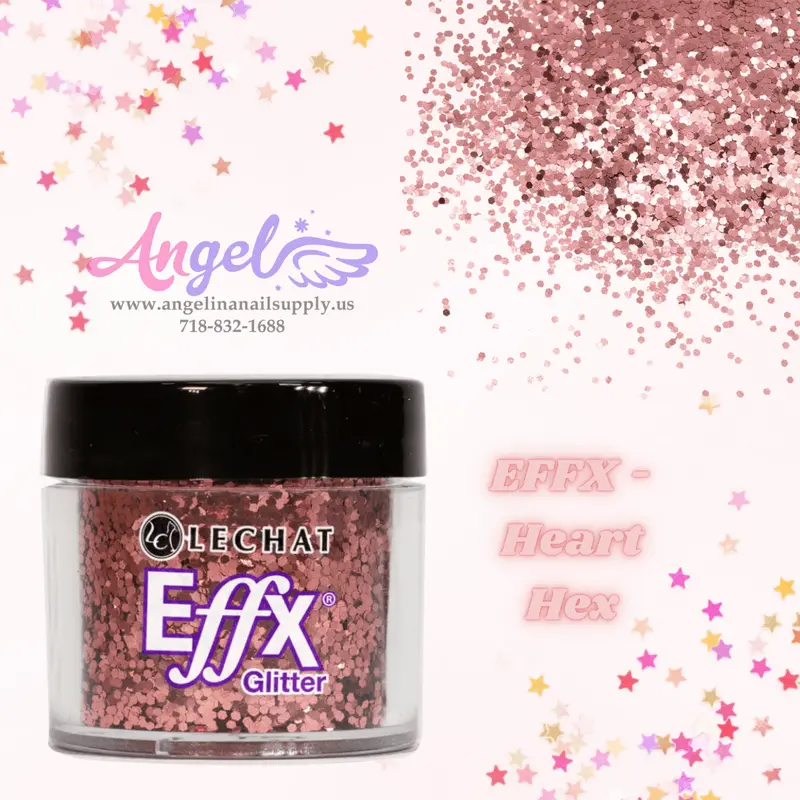 Lechat Glitter Effx-25 Heart Hex 1