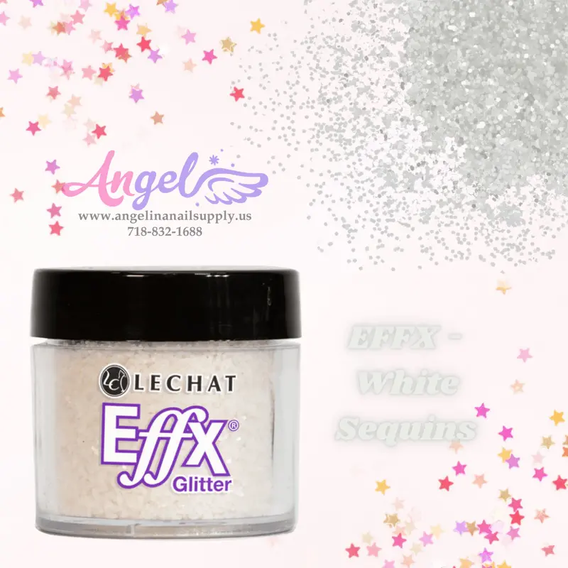 Lechat Glitter Effx-32 White Sequins 1