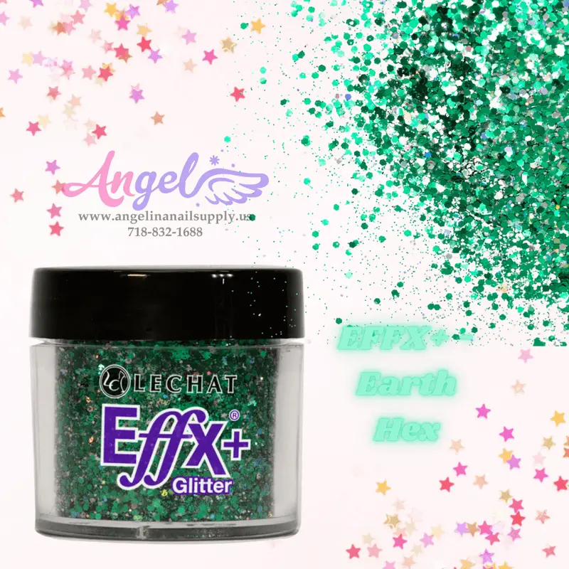 Lechat Glitter Effx+-33 Earth Hex 1