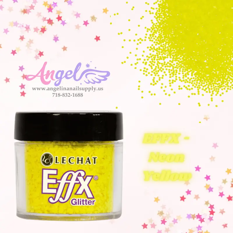Lechat Glitter Effx-36 Neon Yellow 1