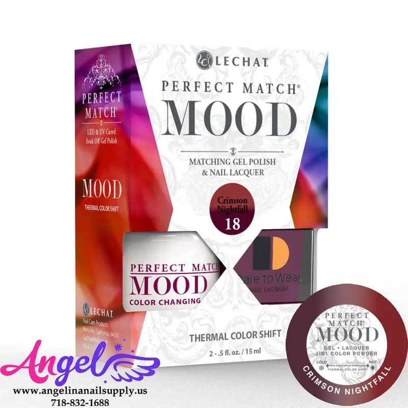 Lechat Mood Gel Duo 18 Crimson Nightfall 1