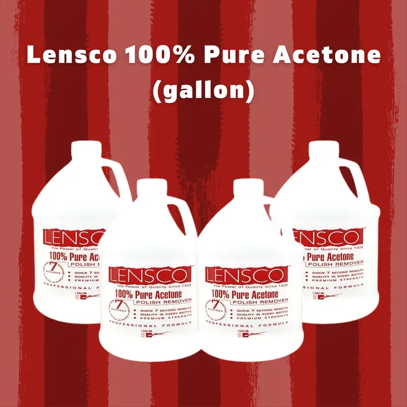 Lensco 100% Pure Acetone (Box/4 Gallon) 1