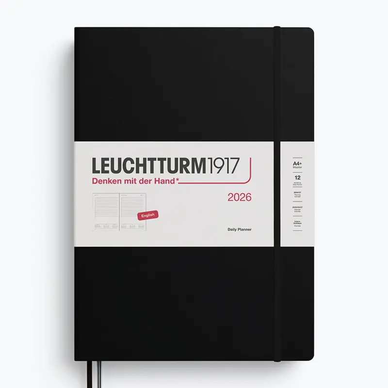 Leuchtturm1917 - 2026 Diary - Daily Planner - A4 - Black 1