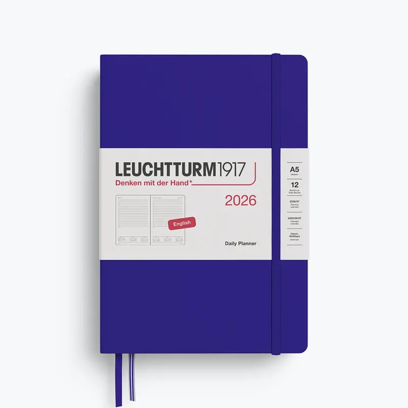 Leuchtturm1917 - 2026 Diary - Daily Planner - A5 - Ink 1