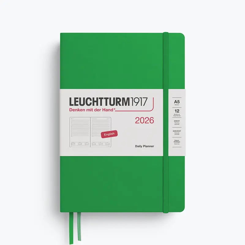 Leuchtturm1917 - 2026 Diary - Daily Planner - A5 - Spring Leaf 1