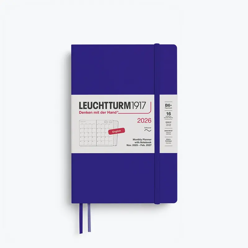 Leuchtturm1917 - 2026 Diary - Monthly Notebook - B6 - Ink 1