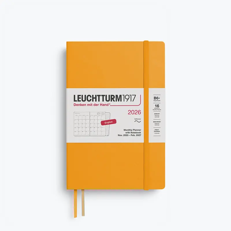 Leuchtturm1917 - 2026 Diary - Monthly Notebook - B6 - Rising Sun 1