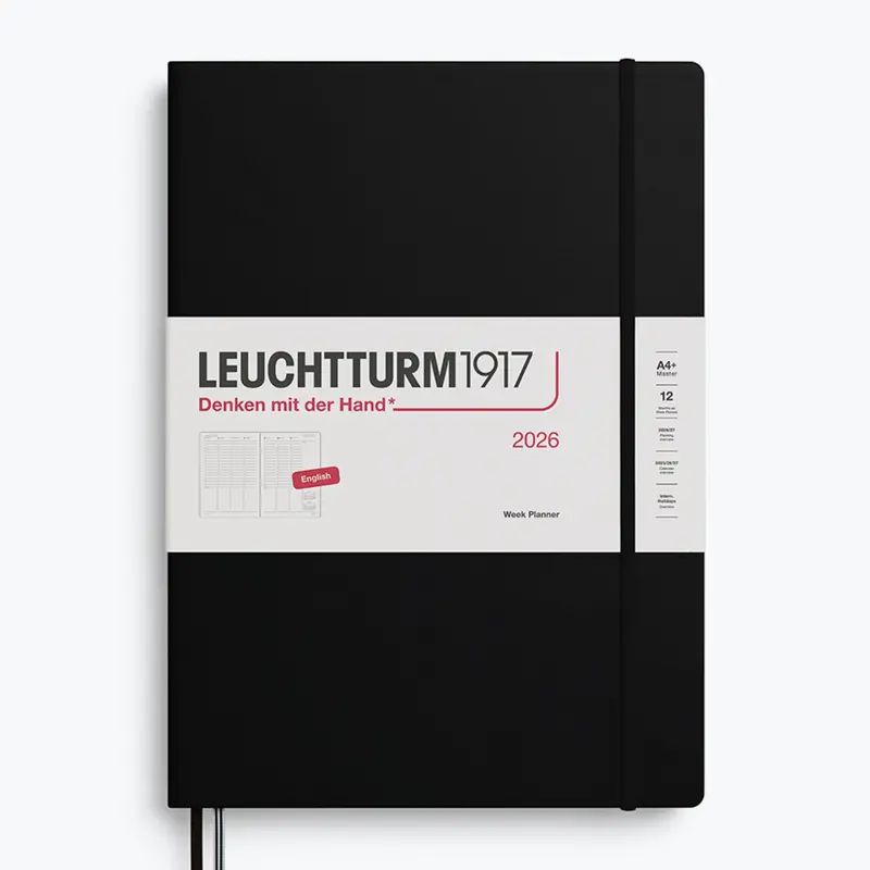 Leuchtturm1917 - 2026 Diary - Week Planner - A4 - Black 1