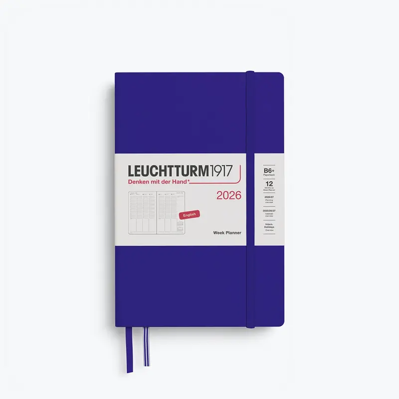 Leuchtturm1917 - 2026 Diary - Week Planner - B6+ - Ink 1