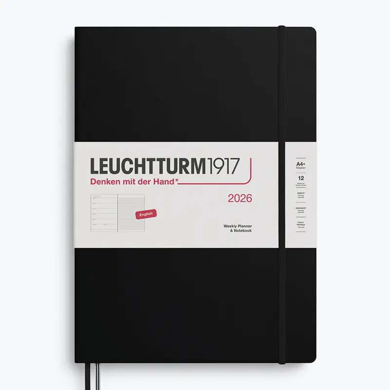 Leuchtturm1917 - 2026 Diary - Weekly Notebook - A4 - Black 1