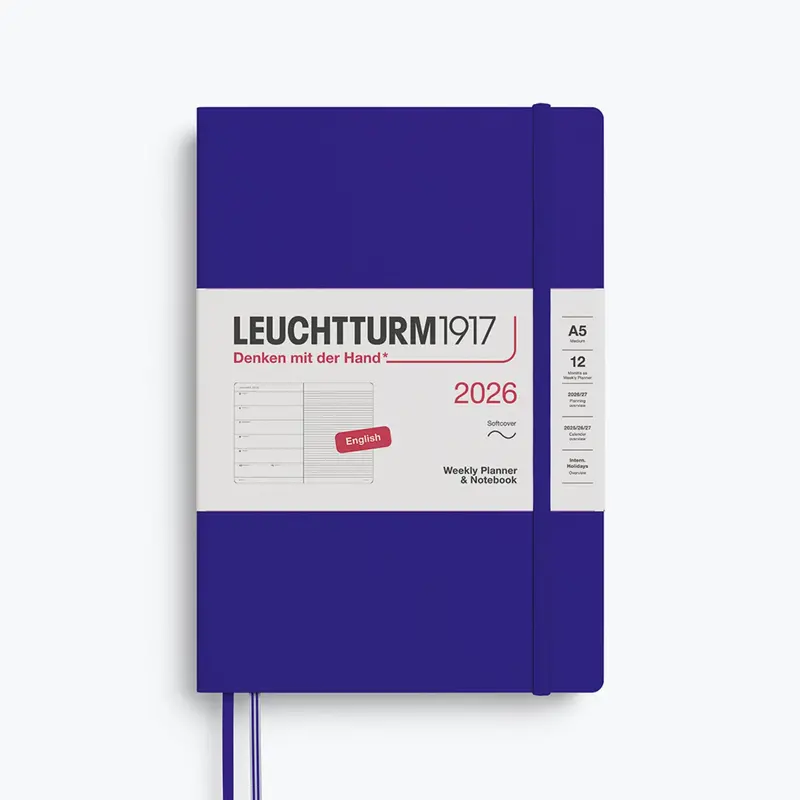 Leuchtturm1917 - 2026 Diary - Weekly Notebook - A5 - Ink (Soft) 1