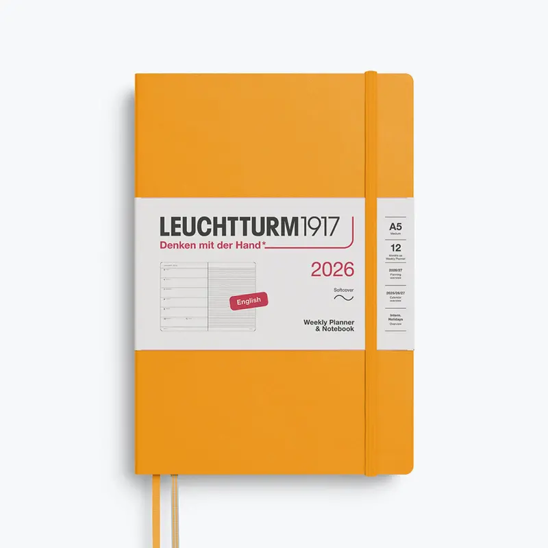 Leuchtturm1917 - 2026 Diary - Weekly Notebook - A5 - Rising Sun (Soft) 1