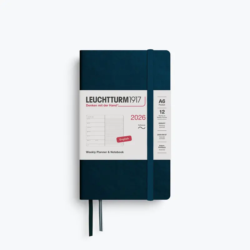 Leuchtturm1917 - 2026 Diary - Weekly Notebook - A6 - Deep Sea (Soft) 1