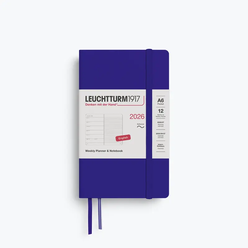 Leuchtturm1917 - 2026 Diary - Weekly Notebook - A6 - Ink (Soft) 1