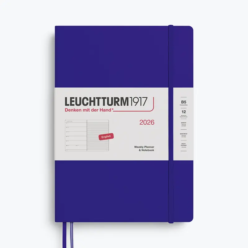 Leuchtturm1917 - 2026 Diary - Weekly Notebook - B5 - Ink 1