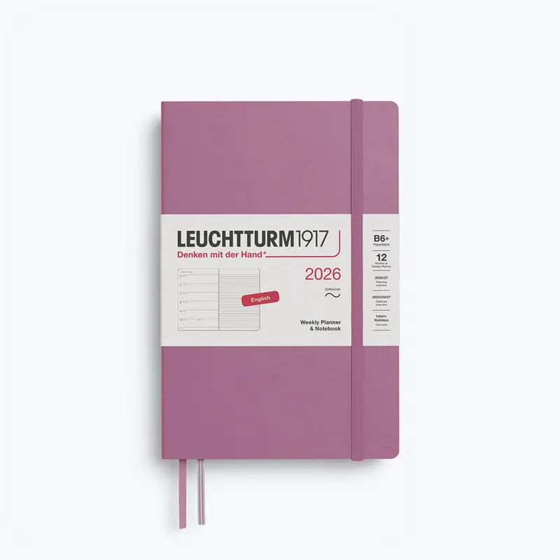 Leuchtturm1917 - 2026 Diary - Weekly Notebook - B6+ - Dusty Rose 1