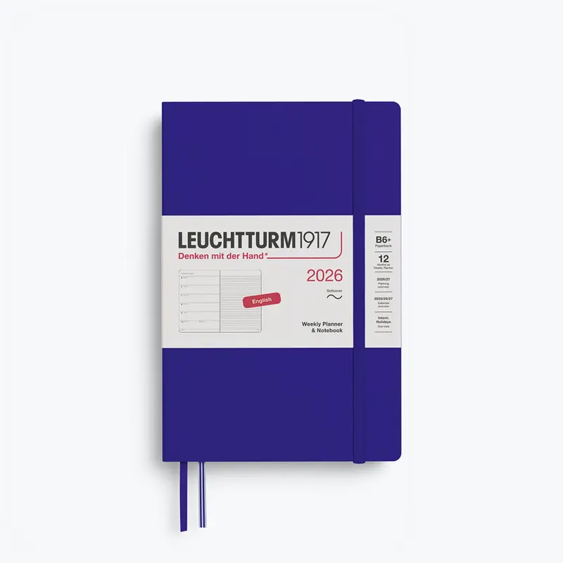 Leuchtturm1917 - 2026 Diary - Weekly Notebook - B6+ - Ink 1