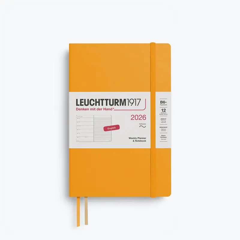 Leuchtturm1917 - 2026 Diary - Weekly Notebook - B6+ - Rising Sun 1