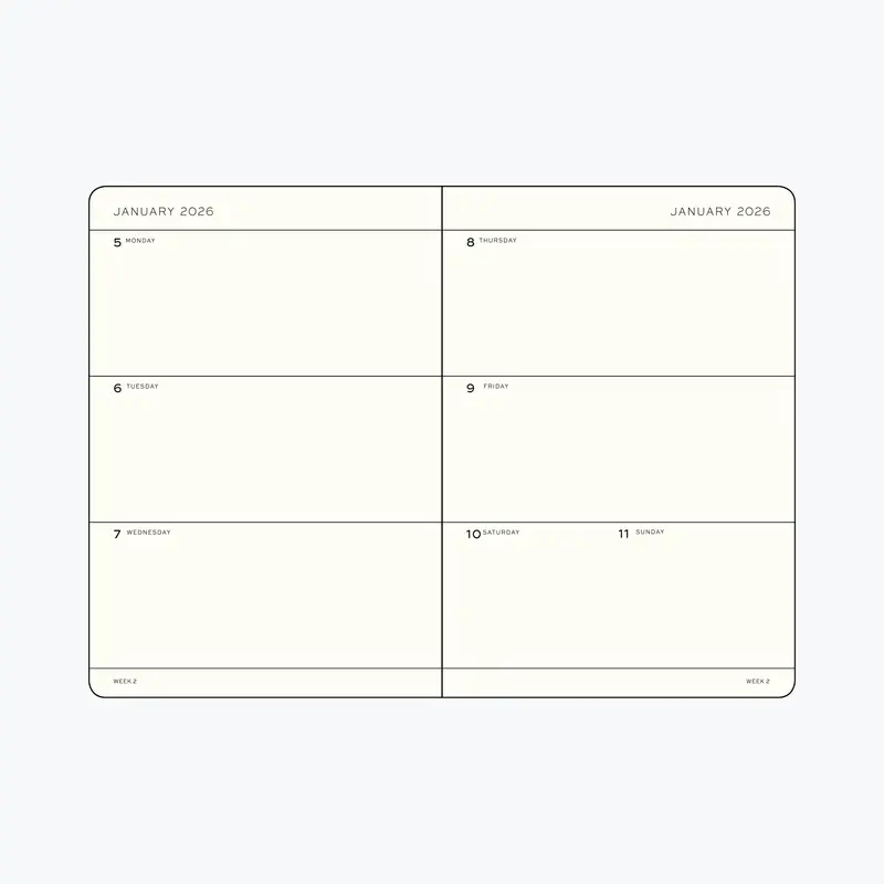 Leuchtturm1917 - 2026 Diary - Weekly Planner - A5 - Dusty Rose (Soft) 2