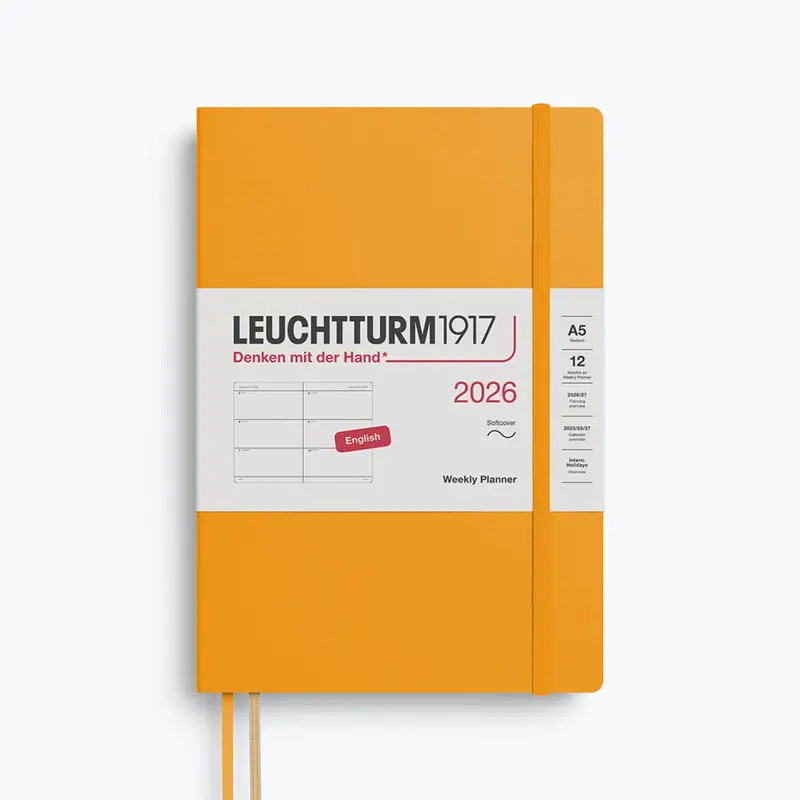 Leuchtturm1917 - 2026 Diary - Weekly Planner - A5 - Rising Sun (Soft) 1