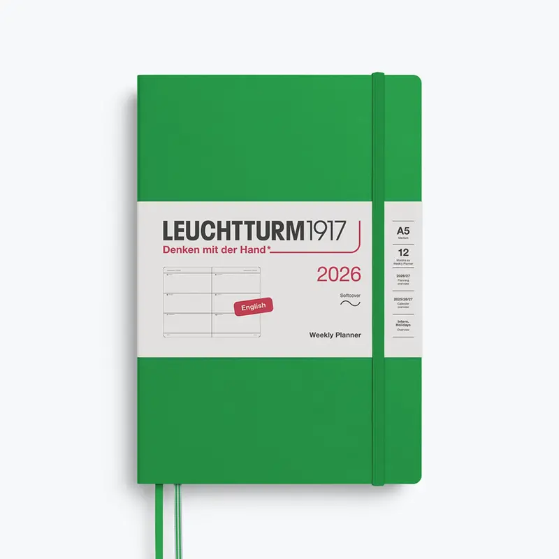 Leuchtturm1917 - 2026 Diary - Weekly Planner - A5 - Spring Leaf (Soft) 1