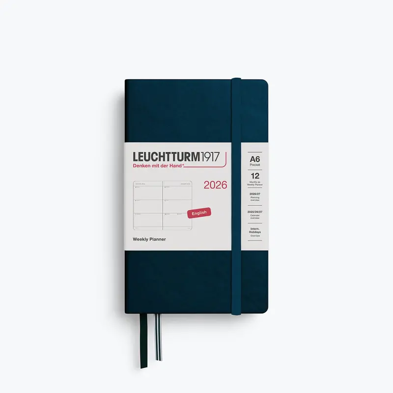 Leuchtturm1917 - 2026 Diary - Weekly Planner - A6 - Deep Sea (Hard) 1