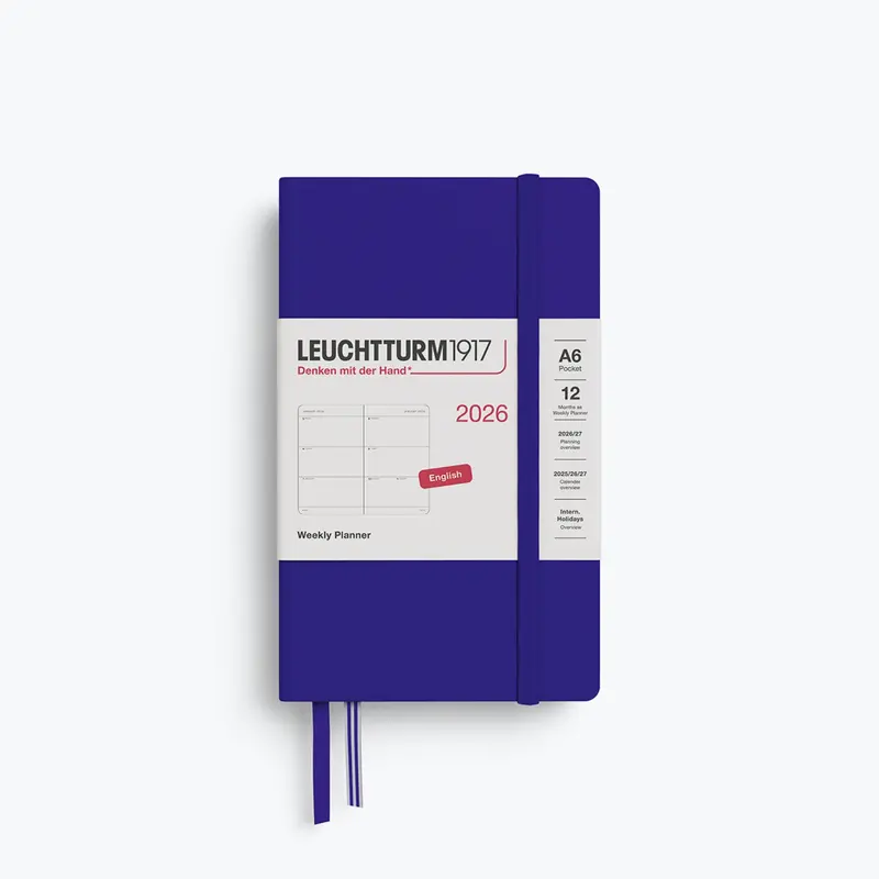 Leuchtturm1917 - 2026 Diary - Weekly Planner - A6 - Ink (Hard) 1