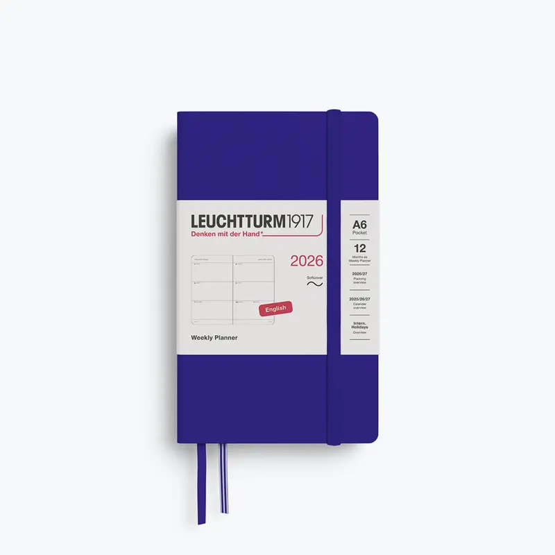 Leuchtturm1917 - 2026 Diary - Weekly Planner - A6 - Ink (Soft) 1