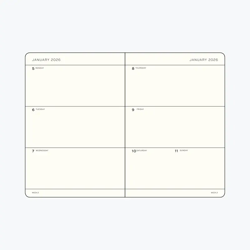 Leuchtturm1917 - 2026 Diary - Weekly Planner - A6 - Rising Sun (Soft) 2