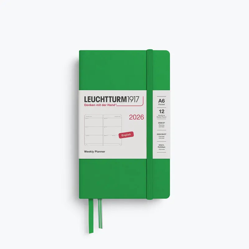 Leuchtturm1917 - 2026 Diary - Weekly Planner - A6 - Spring Leaf (Hard) 1
