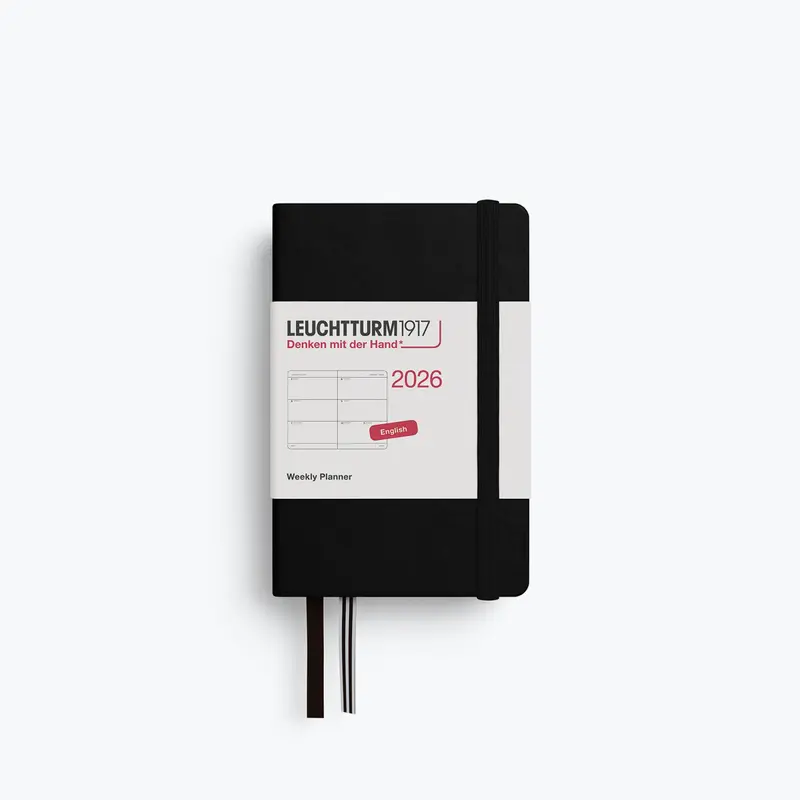 Leuchtturm1917 - 2026 Diary - Weekly Planner - A7 - Black 1