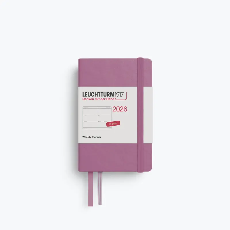 Leuchtturm1917 - 2026 Diary - Weekly Planner - A7 - Dusty Rose 1