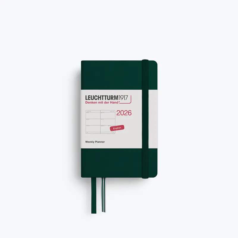 Leuchtturm1917 - 2026 Diary - Weekly Planner - A7 - Forest Green 1