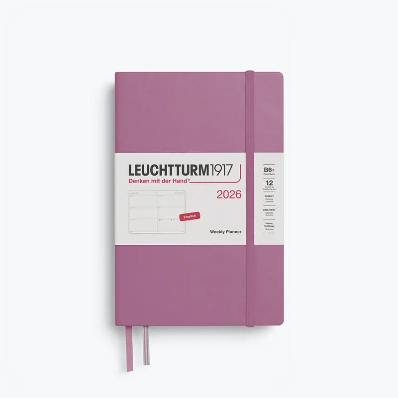 Leuchtturm1917 - 2026 Diary - Weekly Planner - B6+ - Dusty Rose 1