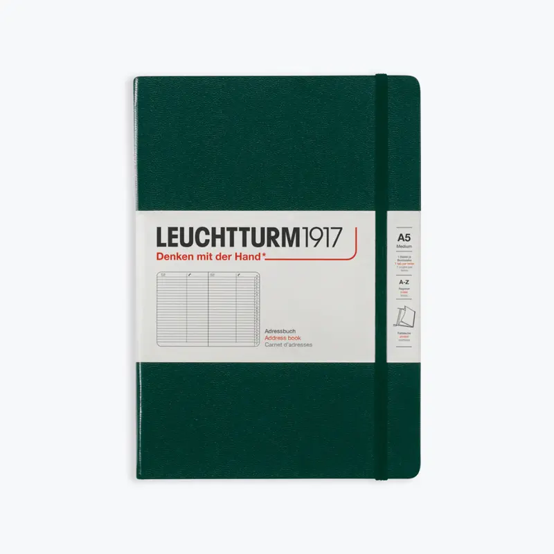 Leuchtturm1917 - Address Book - A5 - Forest Green 1