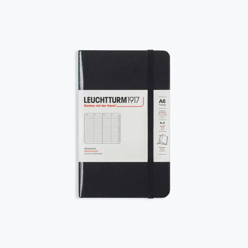 Leuchtturm1917 - Address Book - A6 - Black 1