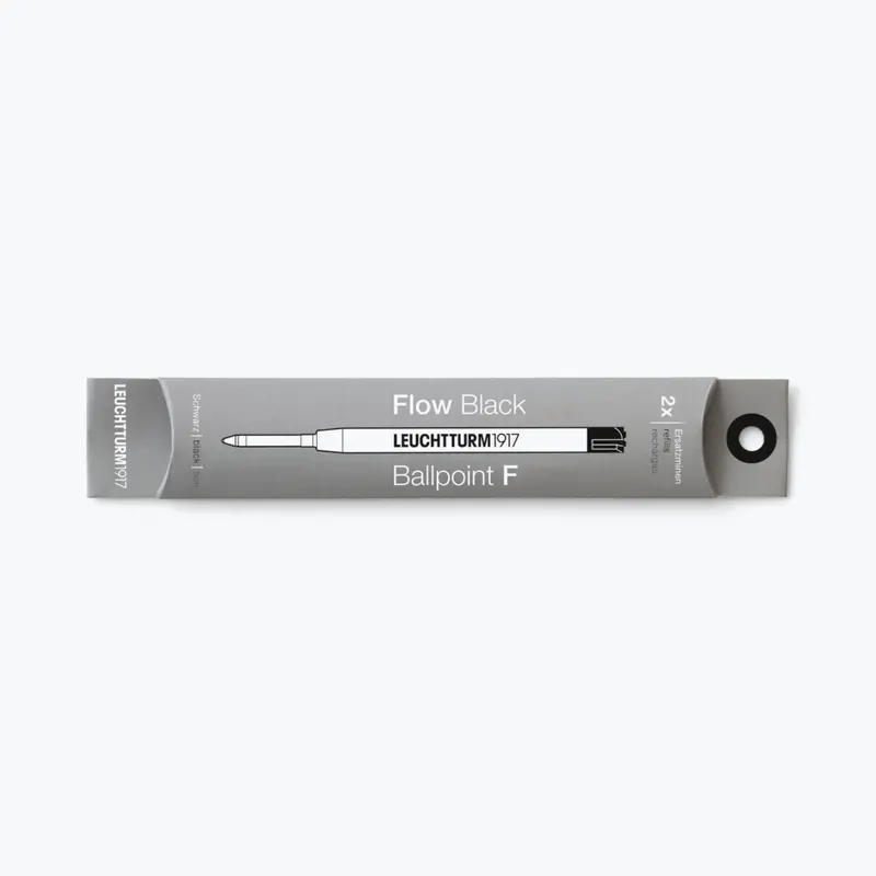 Leuchtturm1917 - Ballpoint Refill - Drehgriffel Nr. 1 - Flow Black (Pack Of 2) 1