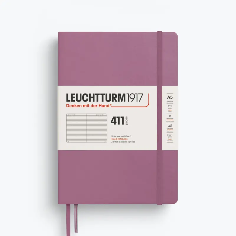 Leuchtturm1917 - Notebook - A5 - 411 Pages - Dusty Rose 1